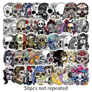 50 Piece Set of Sugar Skulls‎ Day Of The Dead Stickers NWOT